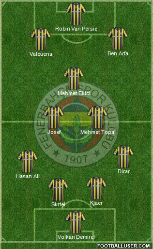 Fenerbahçe SK Formation 2017