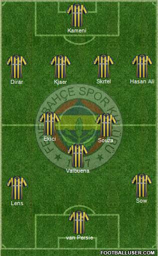 Fenerbahçe SK Formation 2017