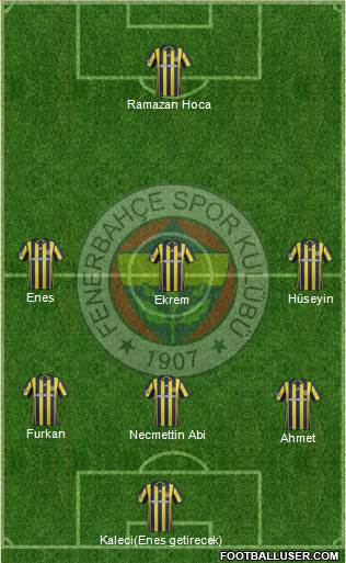 Fenerbahçe SK Formation 2017