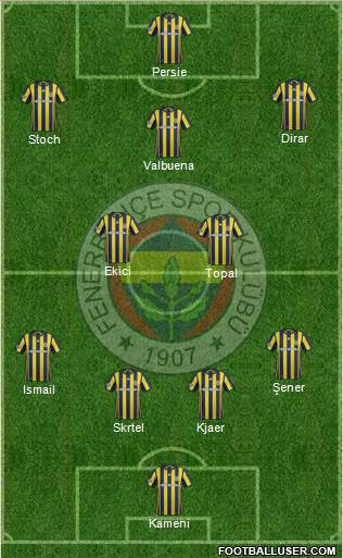 Fenerbahçe SK Formation 2017