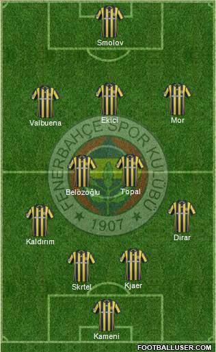 Fenerbahçe SK Formation 2017