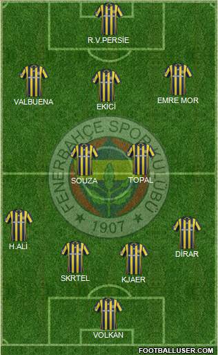 Fenerbahçe SK Formation 2017