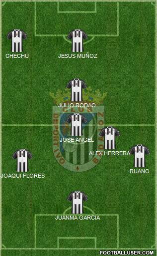 C.D. Badajoz S.A.D. football formation