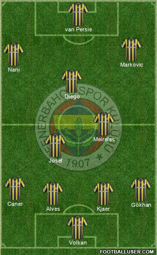 Fenerbahçe SK Formation 2017