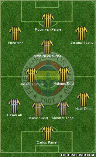 Fenerbahçe SK Formation 2017