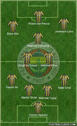 Fenerbahçe SK Formation 2017