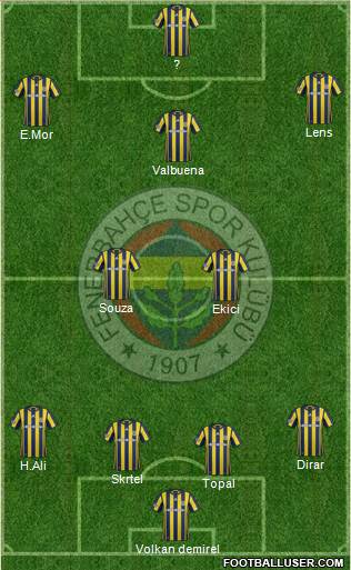 Fenerbahçe SK Formation 2017