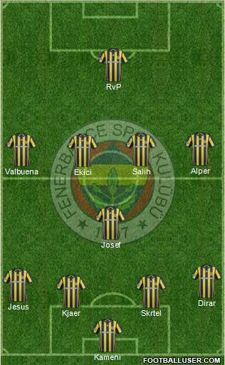Fenerbahçe SK Formation 2017