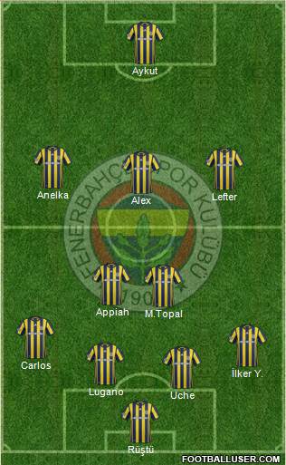 Fenerbahçe SK Formation 2017