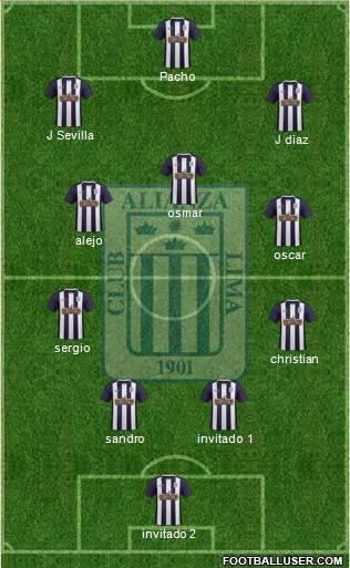 C Alianza Lima Formation 2017