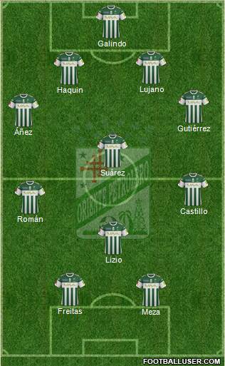 C Oriente Petrolero football formation