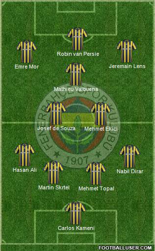 Fenerbahçe SK Formation 2017