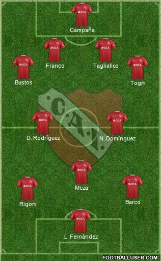 Independiente Formation 2017