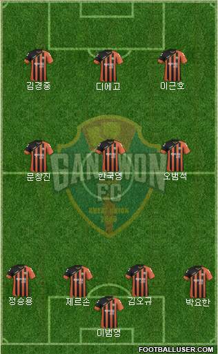 Gangwon FC Formation 2017