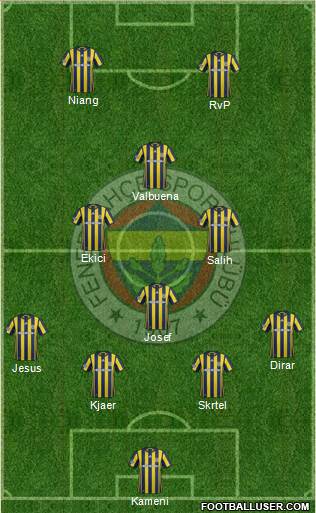 Fenerbahçe SK Formation 2017