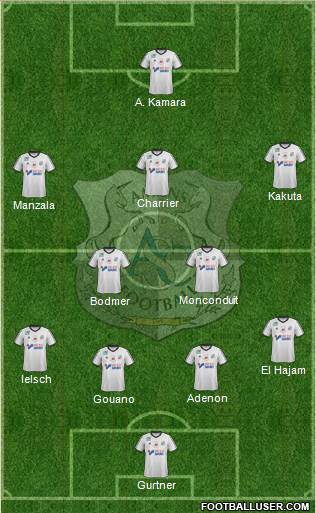 Amiens Sporting Club Football Formation 2017