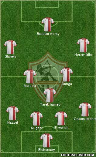 Zamalek Sporting Club Formation 2017
