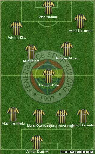 Fenerbahçe SK Formation 2017