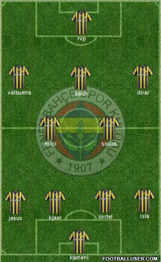 Fenerbahçe SK Formation 2017