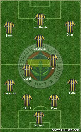 Fenerbahçe SK Formation 2017