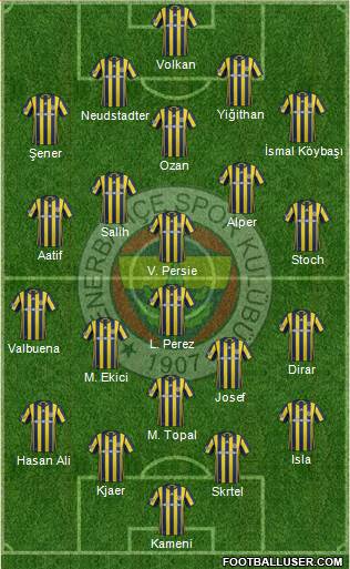 Fenerbahçe SK Formation 2017