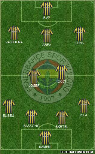 Fenerbahçe SK Formation 2017