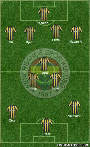 Fenerbahçe SK Formation 2017