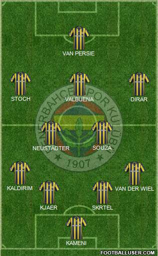 Fenerbahçe SK Formation 2017