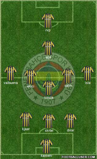 Fenerbahçe SK Formation 2017