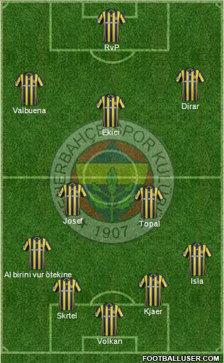 Fenerbahçe SK Formation 2017