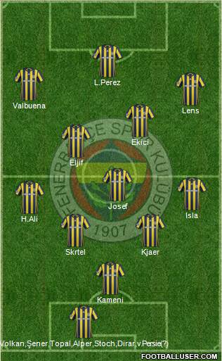 Fenerbahçe SK Formation 2017