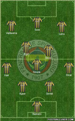 Fenerbahçe SK Formation 2017