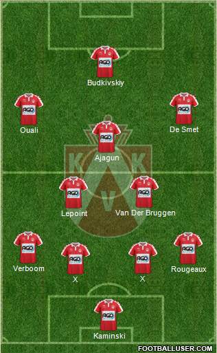 KV Kortrijk Voetbalt Formation 2017