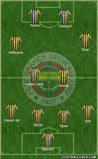 Fenerbahçe SK Formation 2017