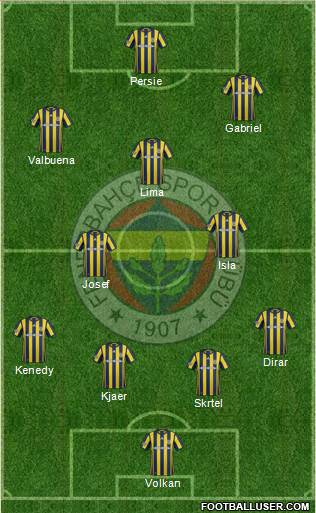 Fenerbahçe SK Formation 2017