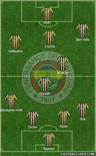 Fenerbahçe SK Formation 2017