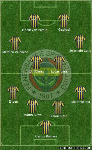 Fenerbahçe SK Formation 2017