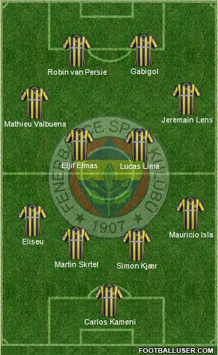 Fenerbahçe SK Formation 2017