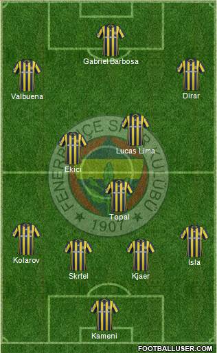 Fenerbahçe SK Formation 2017