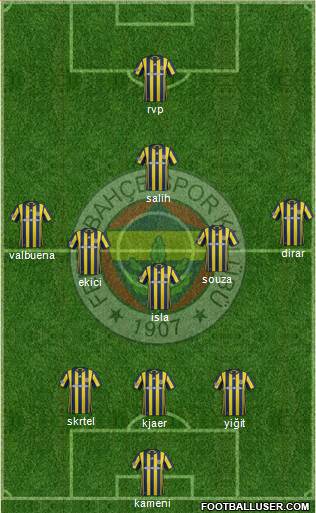 Fenerbahçe SK Formation 2017