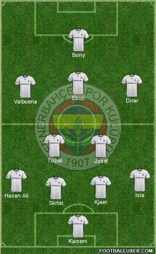 Fenerbahçe SK Formation 2017
