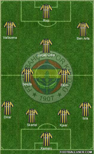 Fenerbahçe SK Formation 2017