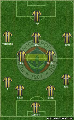 Fenerbahçe SK Formation 2017