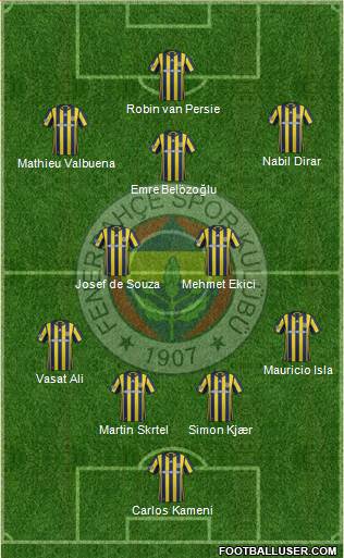 Fenerbahçe SK Formation 2017