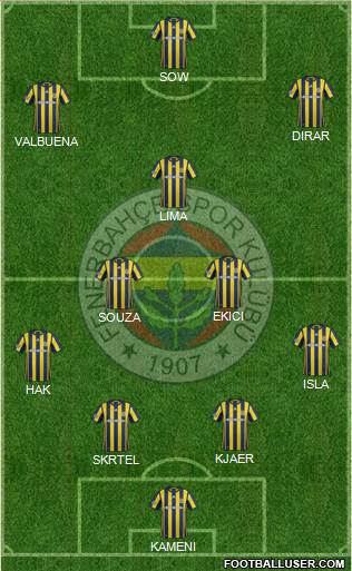Fenerbahçe SK Formation 2017