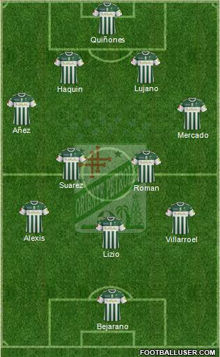 C Oriente Petrolero football formation