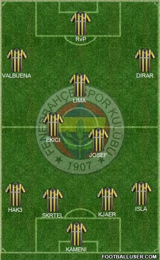 Fenerbahçe SK Formation 2017