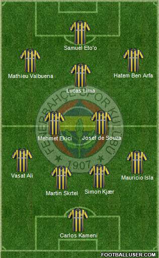 Fenerbahçe SK Formation 2017