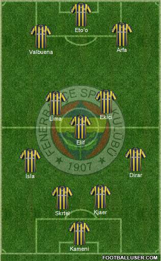 Fenerbahçe SK Formation 2017