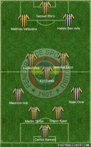 Fenerbahçe SK Formation 2017